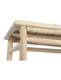 Mesa auxiliar DKD Home Decor Natural Teca 133 x 65 x 105 cm