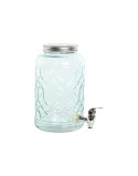 Dispenser di Acqua Home ESPRIT Azzurro Acciaio inossidabile Cristallo 3,6 L 16 x 21 x 26 cm