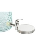Dispenser di Acqua Home ESPRIT Azzurro Acciaio inossidabile Cristallo 3,6 L 16 x 21 x 26 cm