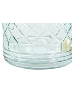 Dispenser di Acqua Home ESPRIT Azzurro Acciaio inossidabile Cristallo 3,6 L 16 x 21 x 26 cm