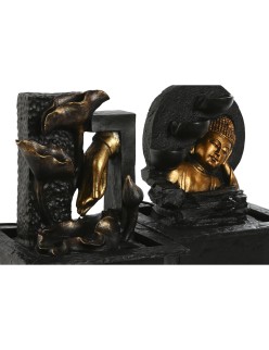 Fonte de Jardim Home ESPRIT Resina Buda Oriental 21 x 19 x 27 cm (2 Unidades)