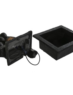 Fonte de Jardim Home ESPRIT Resina Buda Oriental 21 x 19 x 27 cm (2 Unidades)