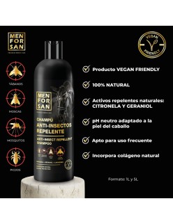 Horse Shampoo Menforsan herbal 1 L Insect repellant
