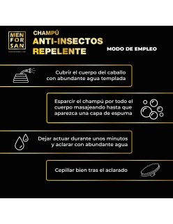 Champú para Caballos Menforsan herbal 1 L Repelente de insectos