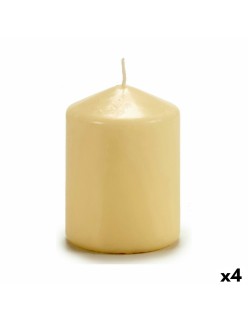 Vela Creme 7 x 10 x 7 cm (4 Unidades)