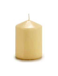 Vela Creme 7 x 10 x 7 cm (4 Unidades)