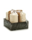 Vela Creme 7 x 10 x 7 cm (4 Unidades)