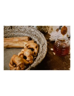 Dog Snack Gloria Snackys Rawhide Honey 12 cm Donut Braiding