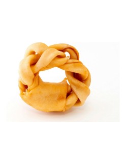 Dog Snack Gloria Snackys Rawhide Honey 12 cm Donut Braiding