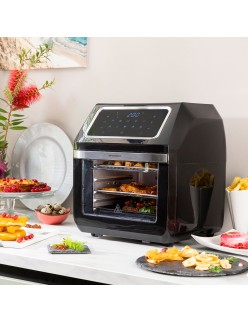 Heißluftfritteuse InnovaGoods Schwarz 1800 W 12 L Edelstahl (Restauriert A)