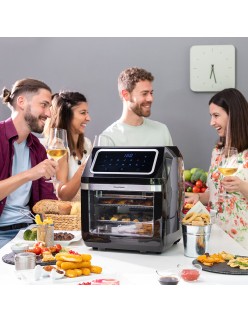 Heißluftfritteuse InnovaGoods Schwarz 1800 W 12 L Edelstahl (Restauriert A)
