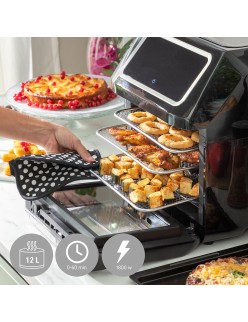 Heißluftfritteuse InnovaGoods Schwarz 1800 W 12 L Edelstahl (Restauriert A)