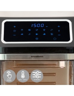 Heißluftfritteuse InnovaGoods Schwarz 1800 W 12 L Edelstahl (Restauriert A)