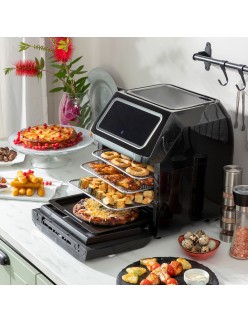 Heißluftfritteuse InnovaGoods Schwarz 1800 W 12 L Edelstahl (Restauriert A)