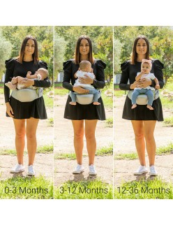 Anpassungsfähige Babytrage mit 2 Taschen Seccaby InnovaGoods (Restauriert B)