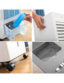 Multifunktionaler tragbarer Verdampfungskühler Airvecove InnovaGoods   65 W Weiß 5 L (Restauriert A)