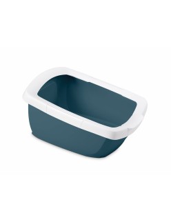 Arenero para Gatos IMAC Azul Blanco 62 x 33 x 49,5 cm