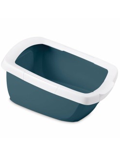 Arenero para Gatos IMAC Azul Blanco 62 x 33 x 49,5 cm
