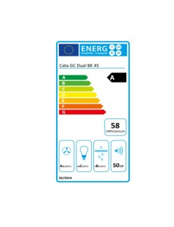 Hotte standard Cata GC DUAL BK Noir