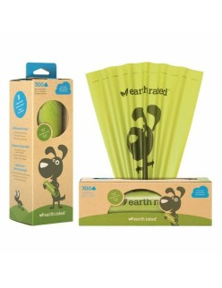 Dispensador de Bolsas para Mascotas Earth Rated UNSCENTBIO300 Papel Plástico (300 uds)