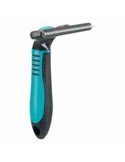 Backcombing brush Trixie Black Turquoise 8 × 14 cm