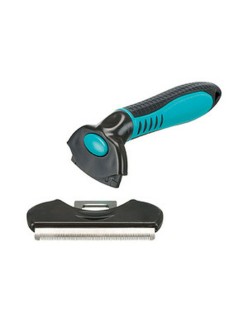Backcombing brush Trixie Black Turquoise 8 × 14 cm