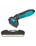 Backcombing brush Trixie Black Turquoise 8 × 14 cm