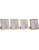 Moldura de Fotos Home ESPRIT Cristal Madeira MDF Escandinavo 23 x 2,8 x 28 cm (4 Unidades)