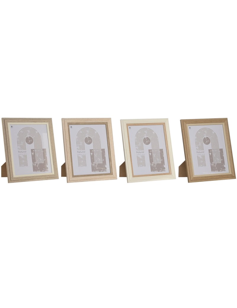 Moldura de Fotos Home ESPRIT Cristal Madeira MDF Escandinavo 23 x 2,8 x 28 cm (4 Unidades)