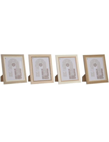 Moldura de Fotos Home ESPRIT Cristal Madeira MDF Escandinavo 23 x 2,8 x 28 cm (4 Unidades)