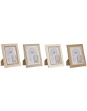 Moldura de Fotos Home ESPRIT Multicolor Alumínio Cristal Madeira MDF Scandi 16 x 2,8 x 21 cm (4 Unidades)