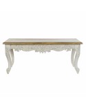 Mesa de Comedor DKD Home Decor Acabado envejecido Blanco Multicolor Natural Madera Madera de mango 120 x 61 x 49 cm
