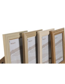 Cadre photo Home ESPRIT Multicouleur Verre polystyrène 21,2 x 1,6 x 26,2 cm (4 Unités)