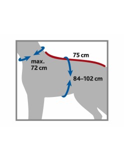 Bademantel für Hunde Trixie Grau XL