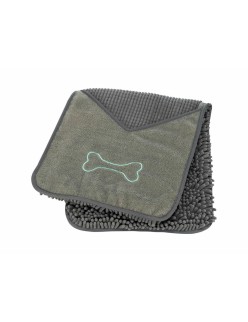 Toalla de Microfibra Trixie Gris 78 × 32 cm