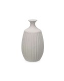 Vaso Cinzento Cerâmica 21 x 39 x 21 cm (2 Unidades) Riscas