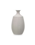 Vaso Cinzento Cerâmica 21 x 39 x 21 cm (2 Unidades) Riscas