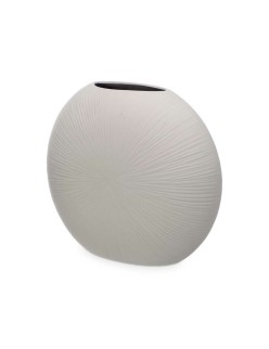 Vaso Cinzento Cerâmica 36 x 34 x 16 cm (2 Unidades) Circular