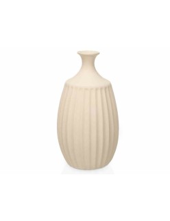 Vaso Bege Cerâmica 27 x 48 x 27 cm