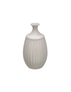 Vaso Cinzento Cerâmica 27 x 48 x 27 cm