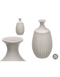 Vaso Cinzento Cerâmica 27 x 48 x 27 cm