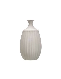 Vaso Cinzento Cerâmica 27 x 48 x 27 cm