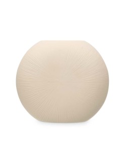 Vaso Bege Cerâmica 36 x 34 x 16 cm (2 Unidades) Circular
