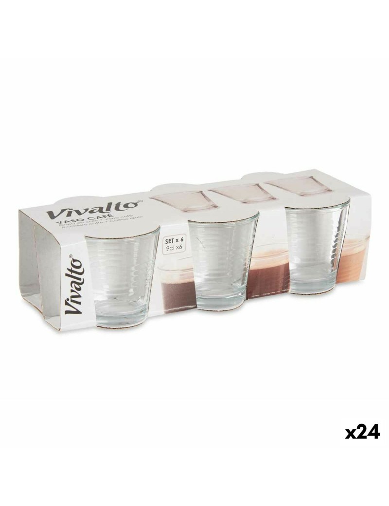 Set de Verres Vivalto 3503/WH6 Transparent verre 90 ml (24 Unités)