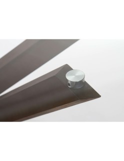 Mesa de Jantar DKD Home Decor Cristal Castanho Transparente Nogueira 120 x 120 x 76 cm