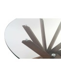 Mesa de Jantar DKD Home Decor Cristal Castanho Transparente Nogueira 120 x 120 x 76 cm