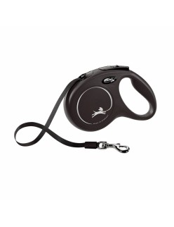 Hundeleine Flexi New Classic 8m L Schwarz