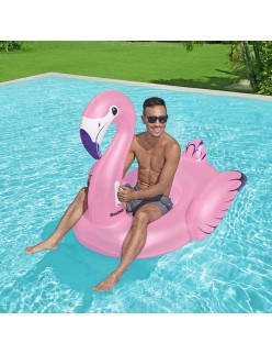 Bestway Figura Inflável Flamingo com Alças 153x143 cm Praia e Piscina 41475