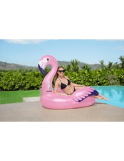 Bestway Figura Inflável Flamingo com Alças 153x143 cm Praia e Piscina 41475