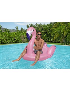 Bestway Figura Inflável Flamingo com Alças 153x143 cm Praia e Piscina 41475